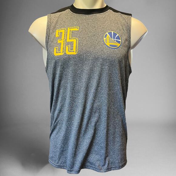 Warriors Muscle Jersey K.D. Kevin Durant Golden State NBA Fitted Sleeveless - Picture 1 of 9